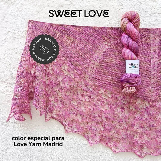 MADEJA SWEET LOVE CON PATRÓN DE REGALO